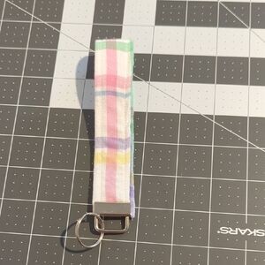 Plaid Keychain Wristlet